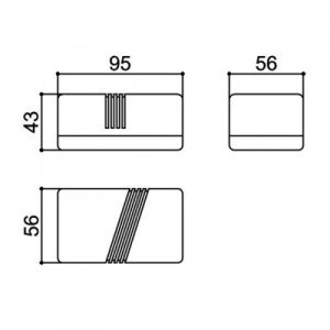 Caixa Patola CF-095 43x56x95mm Caixa Patola CF-095 43x56x95mm